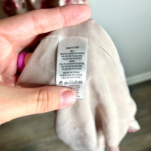 Current Air Long Sleeve Floral Midi Dress Girly Romantic Boho Fairycore Sz S - Picture 7 of 8